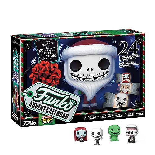Funko Advent Calendar: The Nightmare Before Christmas - Jack Skellington - (The Nightmare Before Christmas) - Calendrier de L'avent - 24 Jours de Surprise - Mini-Figurine en Vinyle à Collectionners