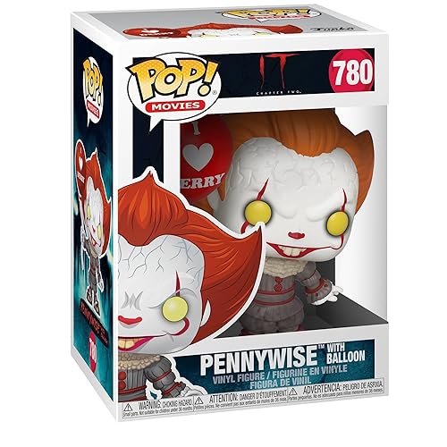 Funko Pop! Movies: IT: Chapter 2- Pennywise with Balloon - Figurine en Vinyle à Collectionner - Idée de Cadeau - Produits Officiels - Jouets pour Les Enfants et Adultes - Movies Fans - POP! Figurines en Vinyle