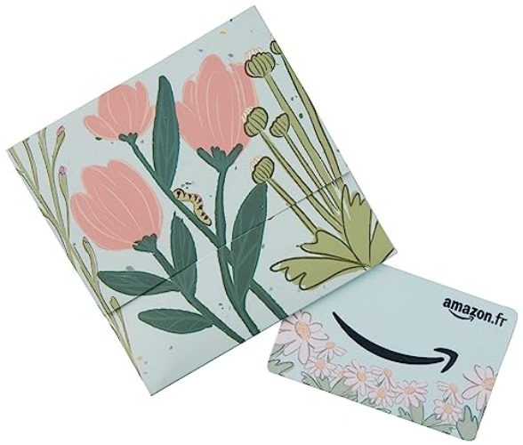 Carte cadeau Amazon.fr - Dans un étui Floral - 0 - Dans un étui Floral