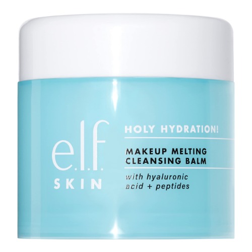 e.l.f. Holy Hydration! Makeup Melting Cleansing Balm, Face Cleanser & Makeup Remover, Infused with Hyaluronic Acid to Hydrate Skin, 2 Oz - 