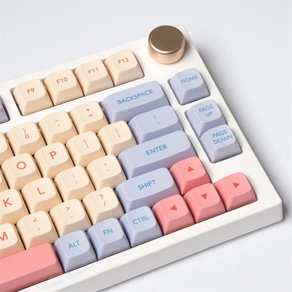 Cotton Candy Theme Keycaps-132 PCS, XDA KeyCap Set, Good Shading Effect, Keyboard Accessories, Keyboard Decoration, Custom Key Cap Set, PBT