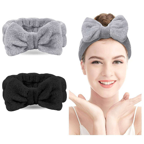 Soft Coral Fleece Spa Headband - Purple