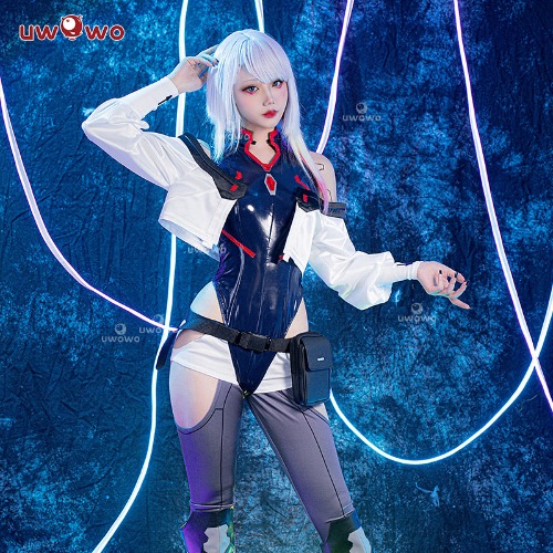 【In Stock】Uwowo Cyberpunk: Edgerunners Cosplay Lucy Bodysuit Anime Lucy Cosplay Costumes - S