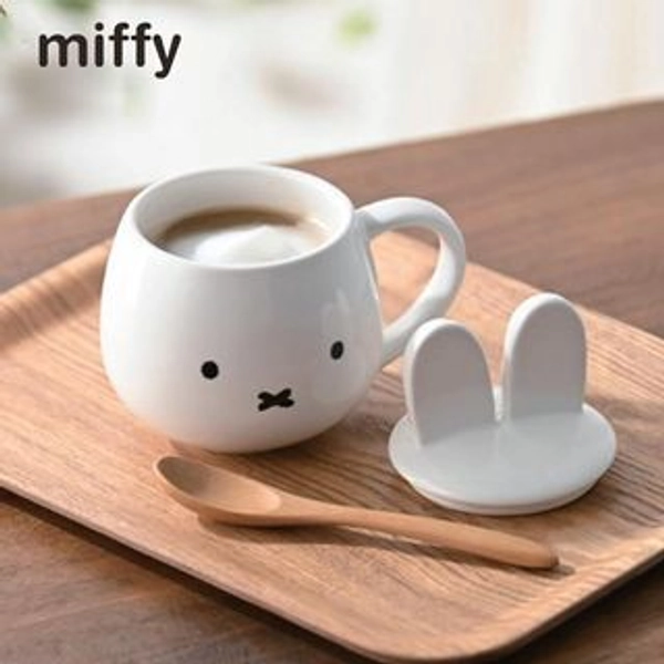 Miffy Ceramic Mug With Ear Lid (270ml)
