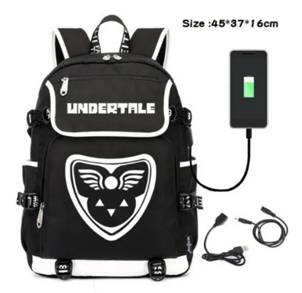 14.76US $ 30% OFF|Game Backpacks Student School Bag With Usb Charging Printing Undertale Sans Papyrus Firsk Laptop Casual Travel Backpack - Backpacks - AliExpress