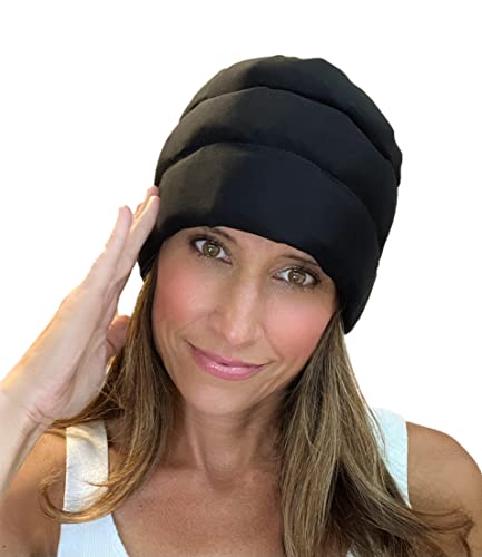 Headache Hat - US Assembly - Long Lasting Ice Cooling Relief - Tension Headache Cap - Migraine Cap for Natural Cooling Therapy - Migraine Mask - Standard Size - Standard (Pack of 1)