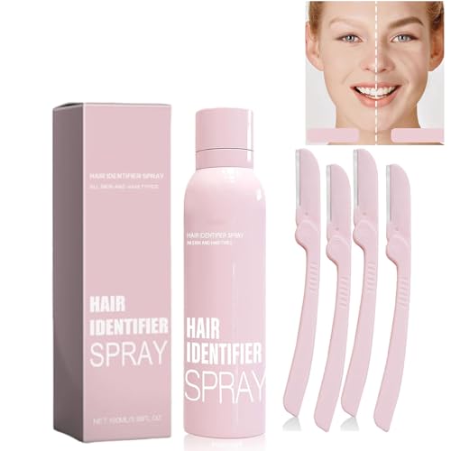 Yuguocly Hair Identifier Spray for Face Shaving, Skin Hair Identifier Spray, Hair Identifier Spray for Face, Face Hair Identifier Spray,Moisturizing and Skin Care Dermaplaner Spray (1PCS) - 1PCS