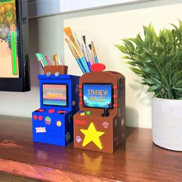 Arcade Stardew Pen Holder  Stardew Valley Gamer Gift  Junimo | Etsy