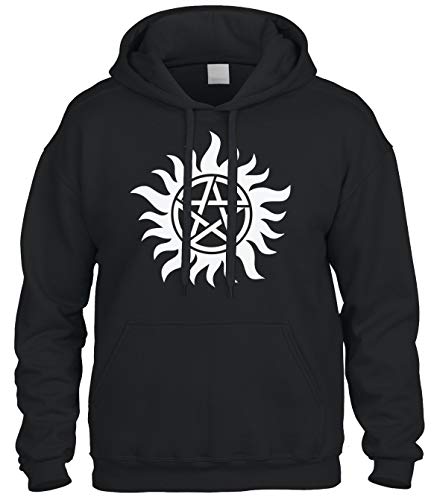 Cybertela Anti Possession Symbol Sweatshirt Hoodie Hoody - 3X-Large - Black