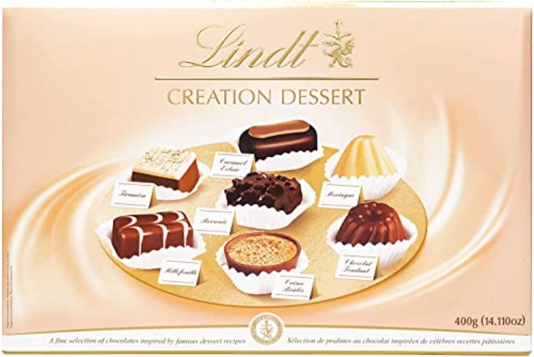 Lindt Creation Desserts, Assorted Chocolate Candy Gift Box, 41 Pieces - 40 Count (Pack of 1)