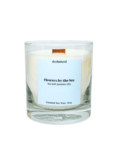 Flowers by the Sea Wood Wick Candle - 8 oz.