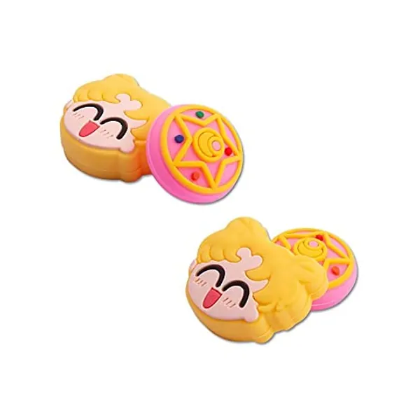 
                            PERFECTSIGHT 4PCS Cute Thumb Grip Caps Compatible with Nintendo Switch/Switch OLED/Switch Lite Console, Soft Silicone Analog Stick Button Cover for Joy-Con Controller, Joystick Cover (Sailor Moon)
                        