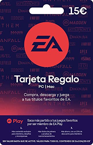 EA Tarjeta Regalo 15 € | Código para PC y Mac - Código para PC y Mac - 15 EUR