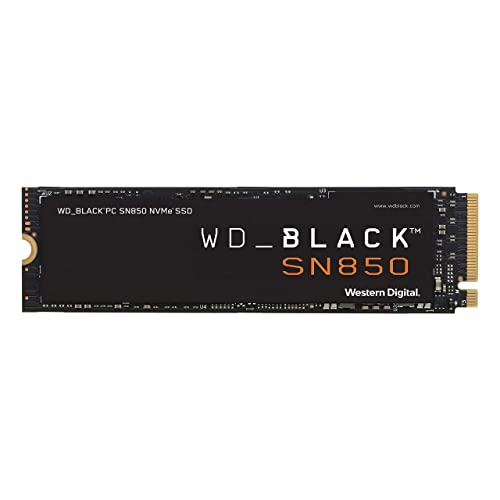 WD_BLACK 1TB SN850 NVMe Internal Gaming SSD Solid State Drive - Gen4 PCIe, M.2 2280, 3D NAND, Up to 7,000 MB/s - WDS100T1X0E
