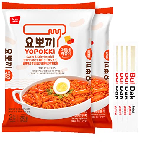 Yopokki Mild Spicy Ramen Noodle& Rice Cakes