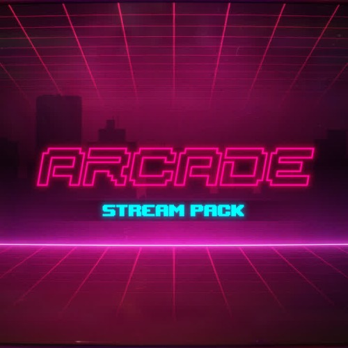 Arcade Animated Stream Overlays Package - 2D Animated / Arcade
