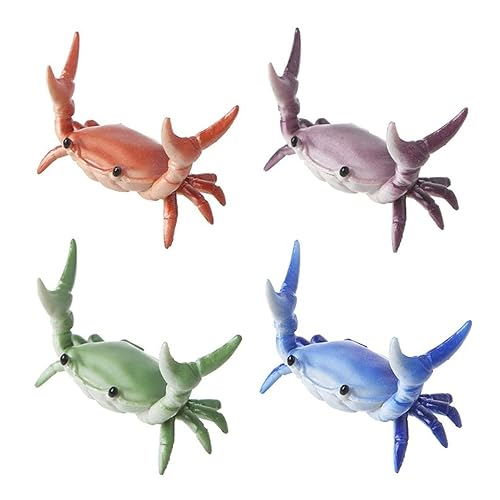 4PCS New Japanese Creative Cute Crab Pen Holder Weightlifting Crabs Pen Stand Pen Holder for Desk Stationery Gift for Pen Lovers, Shopwindow, Office
