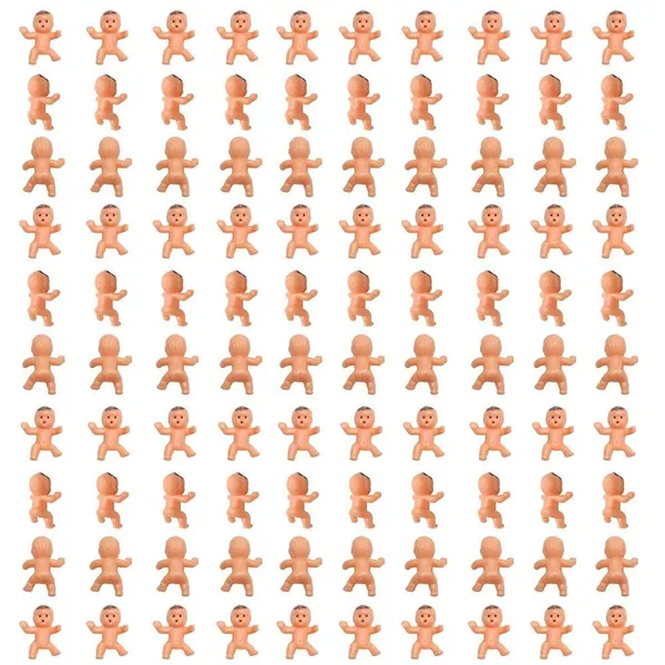 200pcs1 "Mini-Plastic Baby Party Preference / Baby Shower, Ice Games, Baby Game Decoration Party Decoration - 200 Count(Pack of 1)