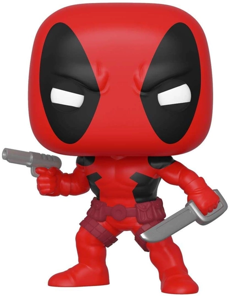 Funko 44154 POP. Bobble Marvel: 80th-First Appearance: Deadpool Collectible Figure, Multicolour, 3.75 inches