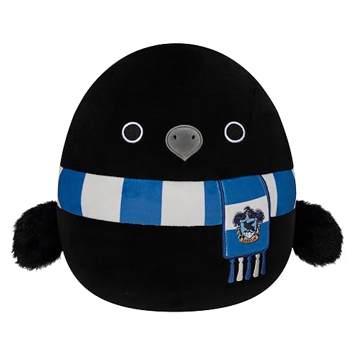 Squishmallows Original Harry Potter 10-Inch Ravenclaw Raven Plush - Medium-Sized Ultrasoft Official Jazwares Plush Large - Black