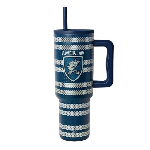 Simple Modern Harry Potter 40 oz Tumbler with Handle and Straw Lid | Insulated Reusable Stainless Steel Water Bottle Travel Mug | Gifts for Women Men Him Her | Trek Collection | 40oz | Ravenclaw Scarf - 40oz - Harry Potter: Ravenclaw Scarf