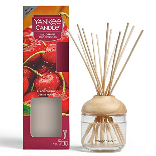 Yankee Candle Reed Diffuser | Black Cherry | 120 ml | Up to 10 Weeks of Fragrance - Black Cherry