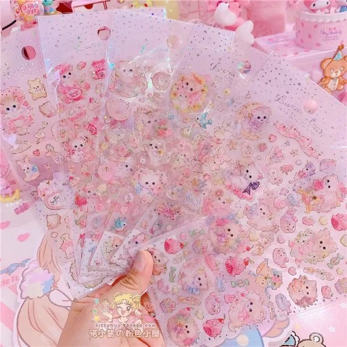 Vintage Inspired Kitten Stickers for Creative Decor