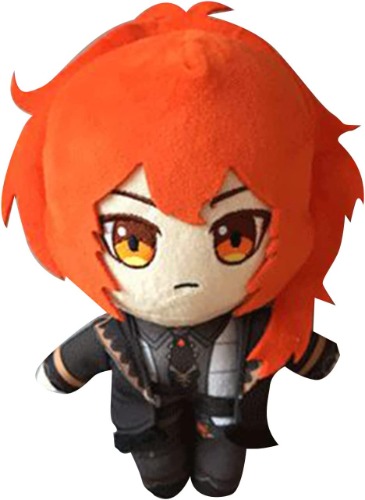 Lankicos Genshin Impact Plushie Diluc Ragnvindr Plush Toys Cute Soft Stuffed Animals Sofa Cartoon Pillow Cushion,7.9 Inch - One Size Diluc Ragnvindr