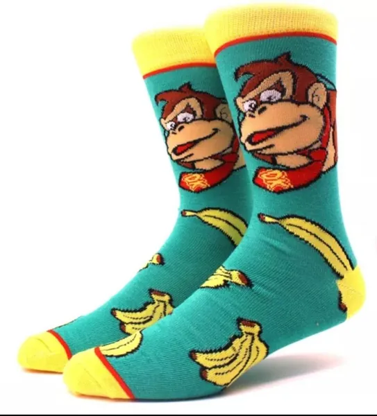 donkey kong retro unisex socks 