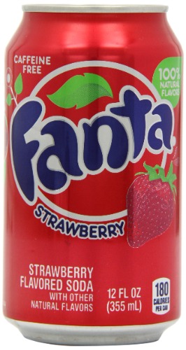 fanta strawberry (355ml, pack of 12)