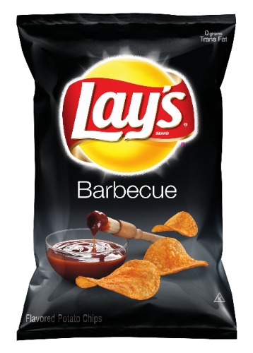 lays BBQ potato crisps (270g, pack of 4)