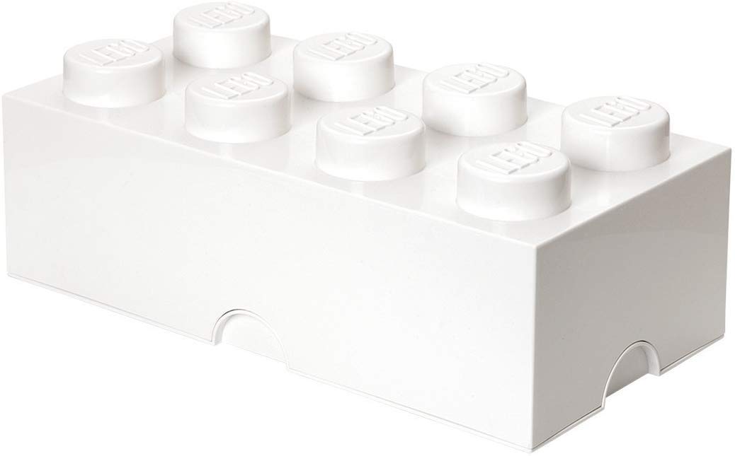 Room Copenhagen Storage Brick "Lego" with 8 Knobs, White