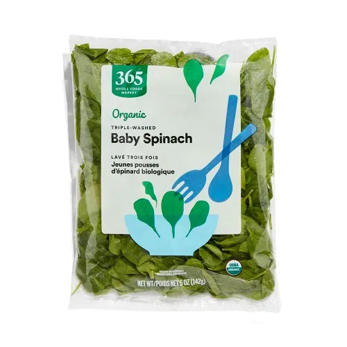 365 by Whole Foods Market, Organic Baby Spinach, case of box
