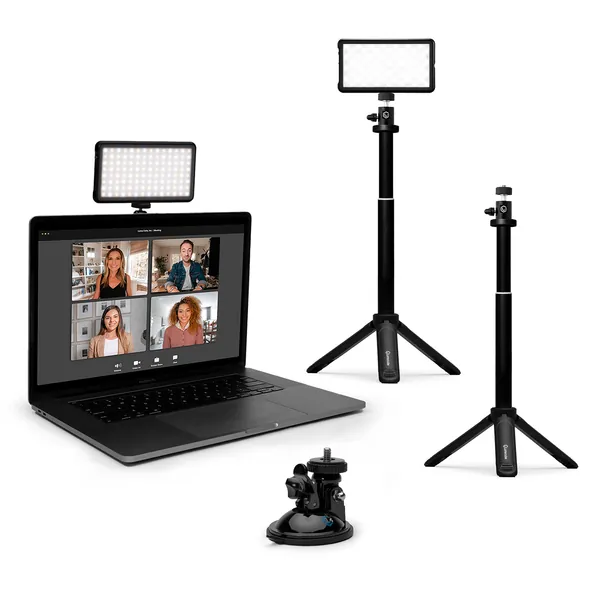 Lume Cube Broadcast Lighting Kit (Pack of 2) | Zoom Lighting, Webcam Light for Computer | Video Conference Lighting Kit for Laptop with Adjustable Brightness & Color Temp, Tripod & Mount Included - Pack of 2
