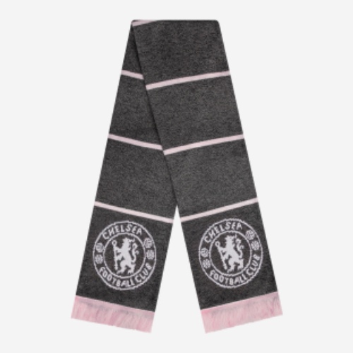 Chelsea FC Grey Marl Pink Scarf | Default Title
