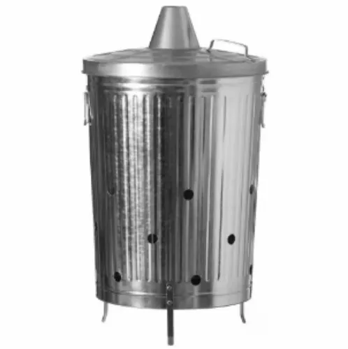  Galvanized Metal Garden Incinerator Can