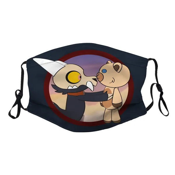 King owl House and Bear Face Mask, Filters ​Washable Reusable Kids Women Men