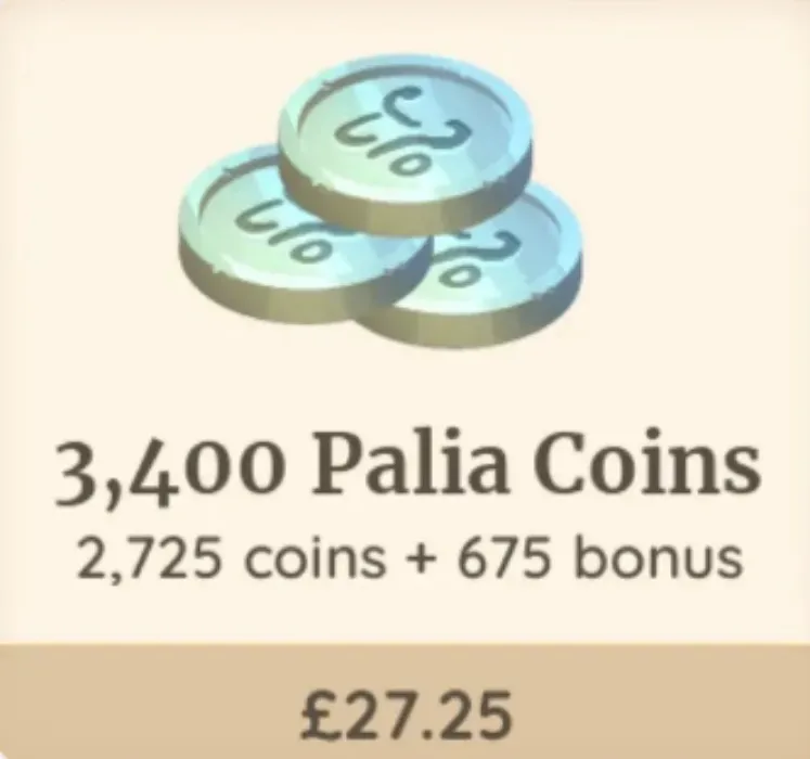 3650 Palia Coins