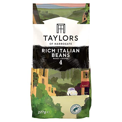 Taylors of Harrogate Rich Italian Coffee Beans, 227g (Pack of 6) - Rich Italian - 227 g (Pack of 6)