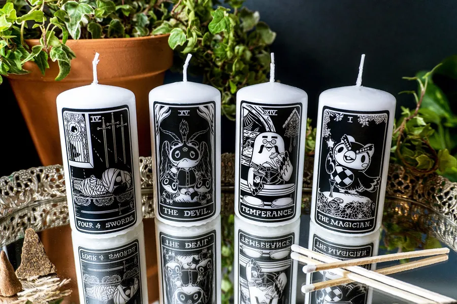4" Animal Crossing Tarot Candles | *25 Designs*