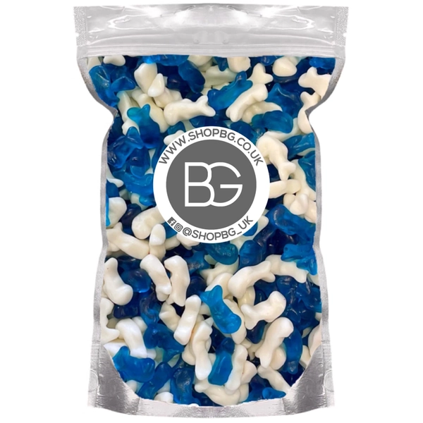 BG Quality Pick & Mix Sweets - Choose Your Own Favourites Single Sweet Pouch 800g (Baby Dolphins)