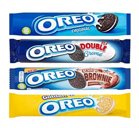 Oreo Biscuits Variety Collection 154-157g (Pack of 4)