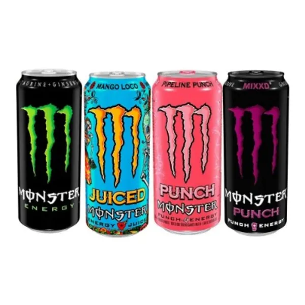Monster Energy Drink Mixed Case of 24 x 500ml (Pipeline Punch, Mango Loco, Punch  Original)