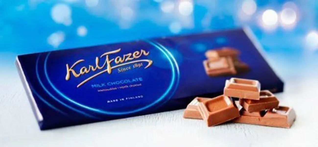Karl Fazer Blue Original Finnish Milk Chocolate Bar by Karl Fazer Blue
