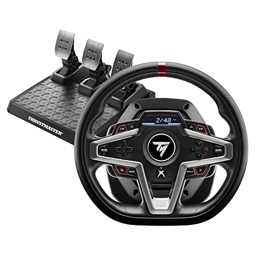 Thrustmaster T248X, Racing Wheel and Magnetic Pedals, HYBRID DRIVE, Magnetic Paddle Shifters, Dynamic Force Feedback, Screen with Racing Information (XBOX Series X/S, One, PC ) - T248 Xbox | PC