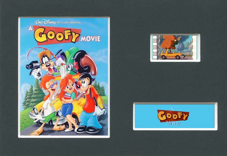 A Goofy Movie original rare & genuine film cell display from the movie!