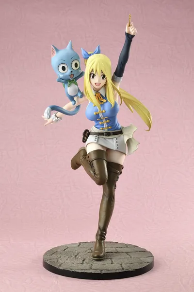 Fairy Tail - Lucy Heartfilia with Happy 1/8 Scale Figure