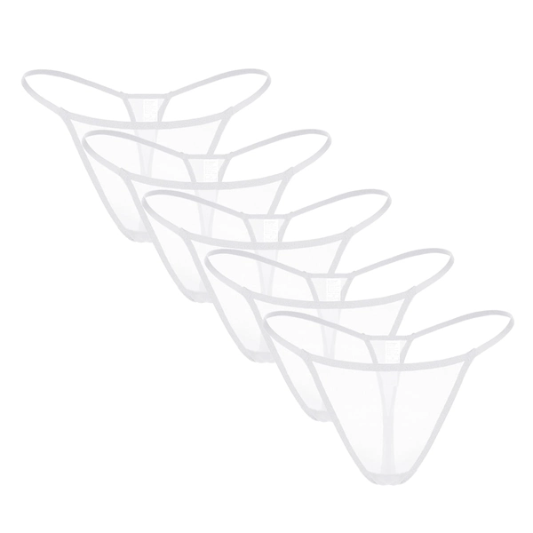 Varsbaby See Through Soft G-String Thongs for Women Panties 5 Pack