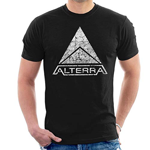 Alterra Logo Subnautica Black Men's T-Shirt - L - Black