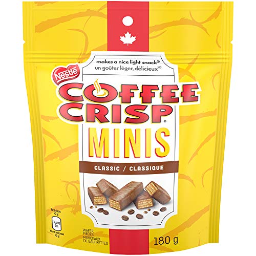 COFFEE CRISP NESTLE Minis, 180g/6.3 oz. Bag (Imported from Canada)